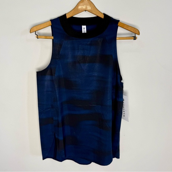 Zephyr Tops - NEW Athleta Women's Zephyr Black and Blue Tank Top | XS